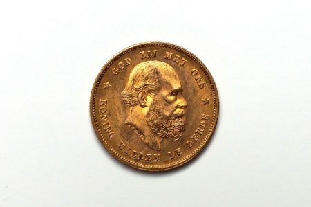 10 Hfl Wilhelm III Goldgulden (Niederlande)