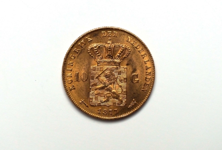 10 Hfl Wilhelm III Goldgulden (Niederlande) – Bild 2