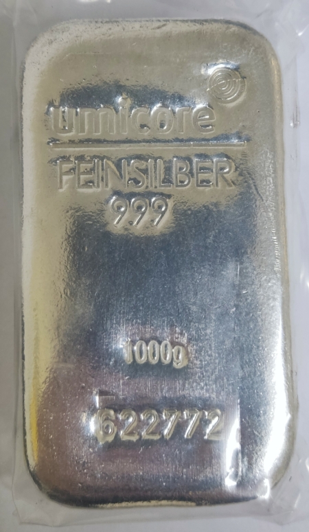 1kg Umicore Silberbarren