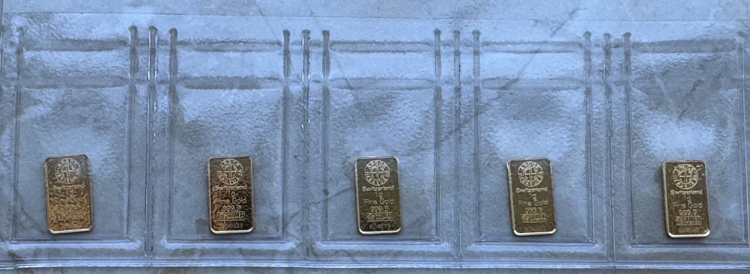5x1g Goldbarren resale